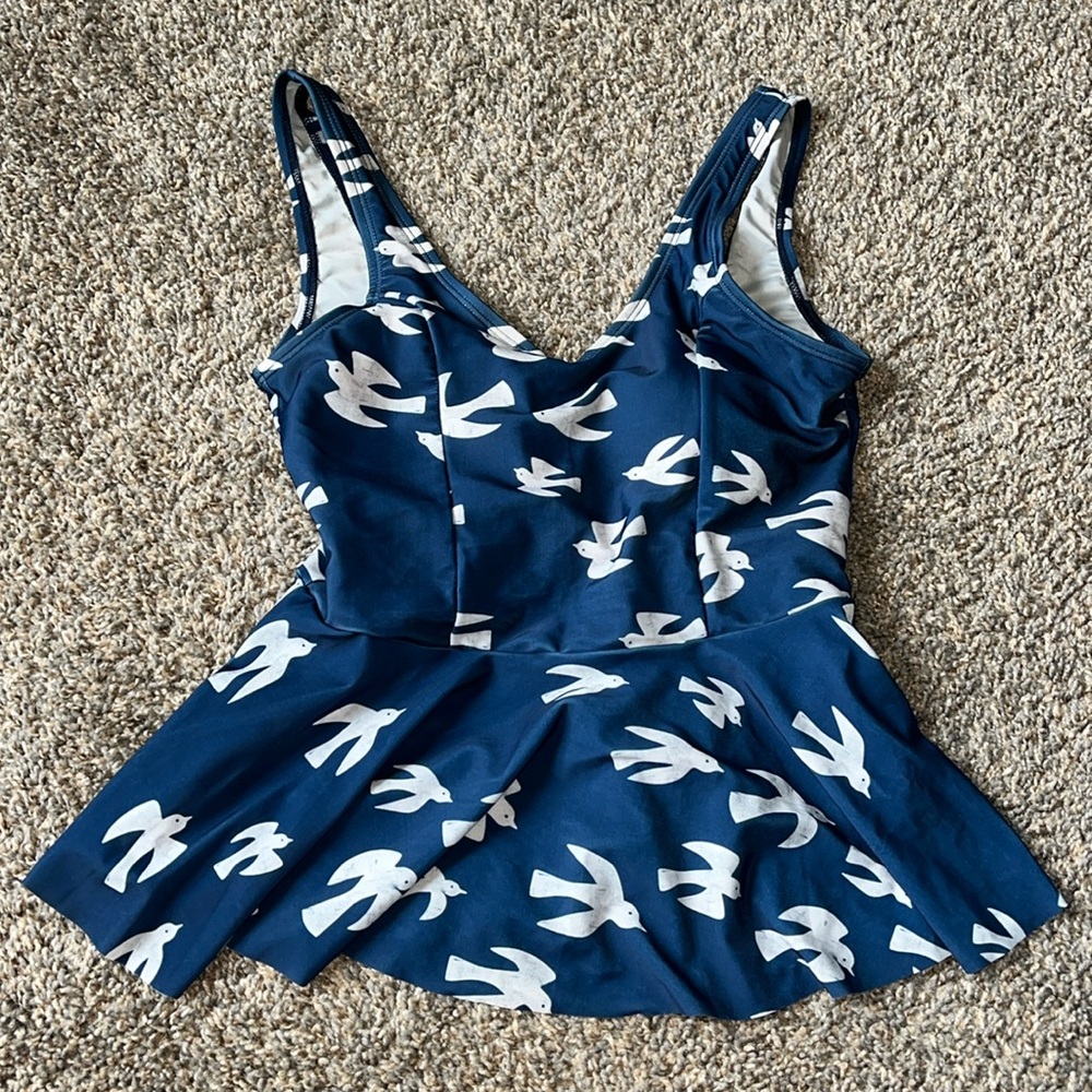 Lime Ricki Peplum Swim Top